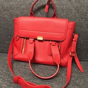 3.1 Phillip Lim Pashli Medium Satchel, red